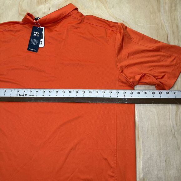 NEW XL Tall Denver Broncos Cutter Buck Throwback Forge Eco Stretch Polo Shirt - Picture 9 of 10